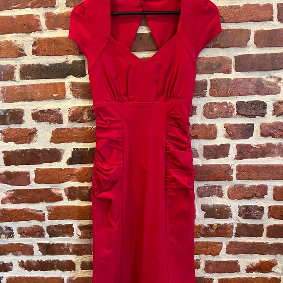 RockSteady Vibrant Red Wiggle Dress - Picture 1 of 2
